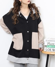 myke（ミーカ）の「myke TC裏毛スタンドカラービッグブルゾン（ブルゾン）」