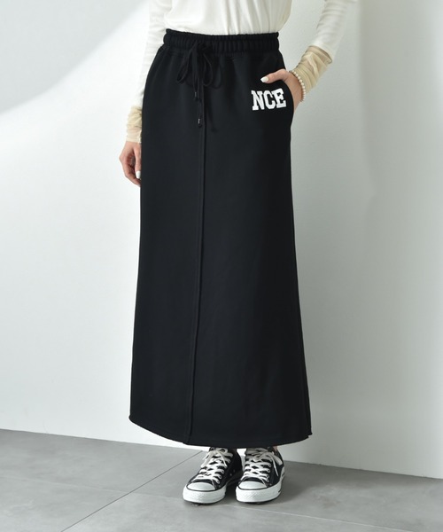 INTERPLANET(インタープラネット)の「【CLOCHE】カレッジ風ロゴ裏起毛スカート(スカート・レディース・アイボリー/ブラック/グレー・FREE)」の14枚目の写真