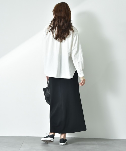 INTERPLANET(インタープラネット)の「【CLOCHE】カレッジ風ロゴ裏起毛スカート(スカート・レディース・アイボリー/ブラック/グレー・FREE)」の11枚目の写真