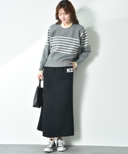 INTERPLANET(インタープラネット)の「【CLOCHE】カレッジ風ロゴ裏起毛スカート(スカート・レディース・アイボリー/ブラック/グレー・FREE)」の19枚目の写真