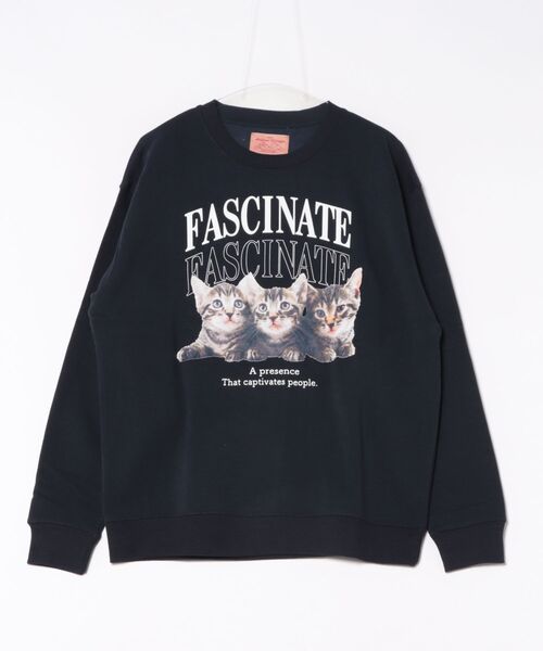 CORISCO(コリスコ)の「裏起毛アニマル柄トレーナー(FASCINATE)(M1)(スウェット・メンズ・グレー系1/ブラック系1/ネイビー系1/ブラック系2/ネイビー系2/オートミール/キナリ/グレー系2・MEDIUM/LARGE/X-LARGE)」の11枚目の写真