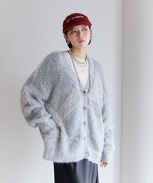 BAYFLOW | ニュアンスパターンカーディガン / シャギーニット(カーディガン/ボレロ)