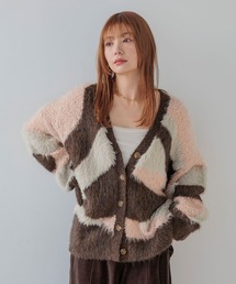 BAYFLOW | ニュアンスパターンカーディガン / シャギーニット(カーディガン/ボレロ)