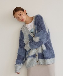 BAYFLOW | ニュアンスパターンカーディガン / シャギーニット(カーディガン/ボレロ)