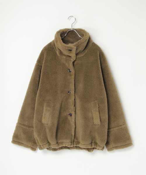 notch.（ノッチ）の「【notch. by KASUMI】 ボアスタンドジャケット（ブルゾン・レディース・チャコールグレー/オフホワイト/ブラウン・M）」の21枚目の写真