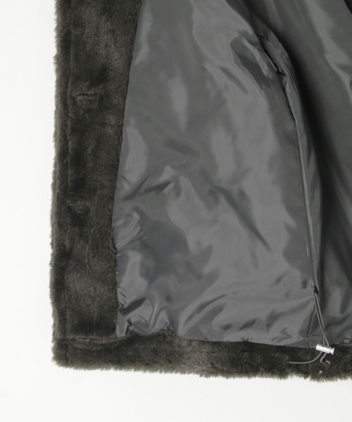 notch.（ノッチ）の「【notch. by KASUMI】 ボアスタンドジャケット（ブルゾン・レディース・チャコールグレー/オフホワイト/ブラウン・M）」の15枚目の写真