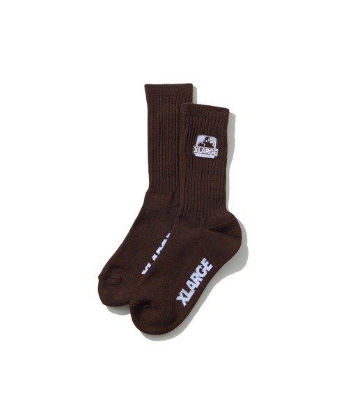 XLARGE（エクストララージ）の「OG EMB SOCKS（ソックス/靴下・メンズ・ホワイト/ブラック/ブルー/ブラウン・ONE SIZE）」の3枚目の写真