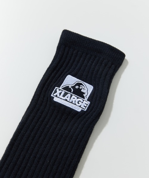 XLARGE（エクストララージ）の「OG EMB SOCKS（ソックス/靴下・メンズ・ホワイト/ブラック/ブルー/ブラウン・ONE SIZE）」の7枚目の写真