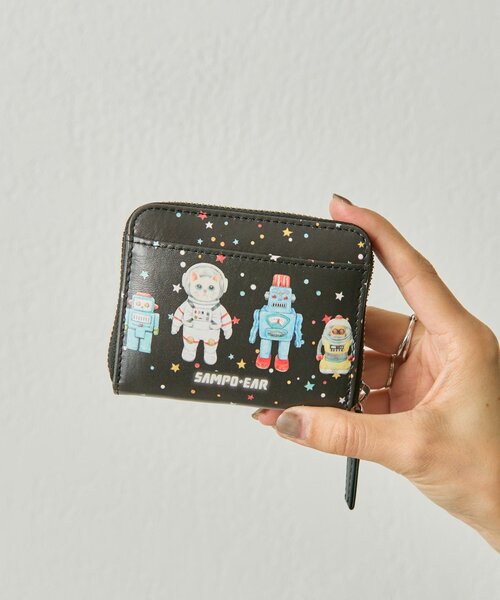 大人気★sampo×perche（ペルケ）×earコラボ★スペーストイ 財布 sampo×perche（ペルケ）×ear《お札を折らずに収納可！/本革/コラボ