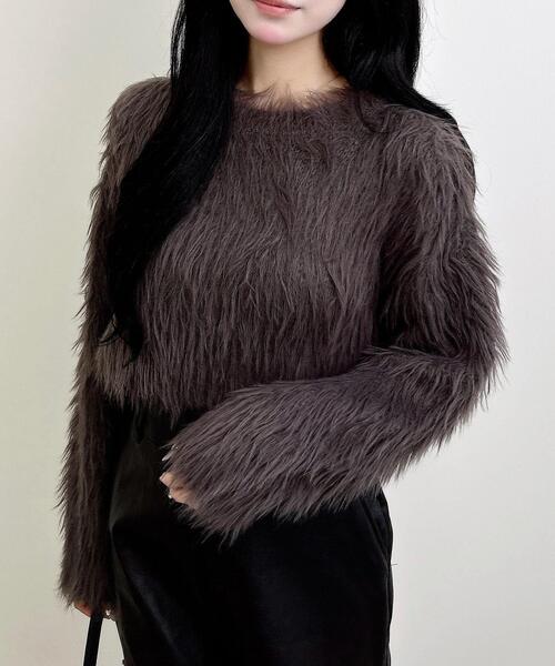 【美品】ELLIE 万能ショートポケットニット　ブラック 1.jpg