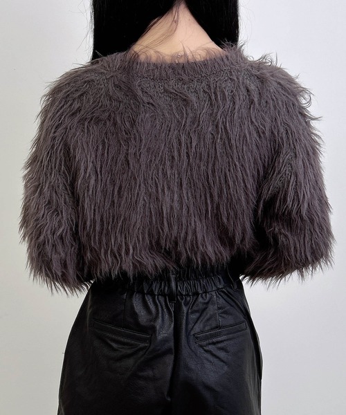 シャギーショート丈ニット（ニット/セーター）｜INGNI（イング