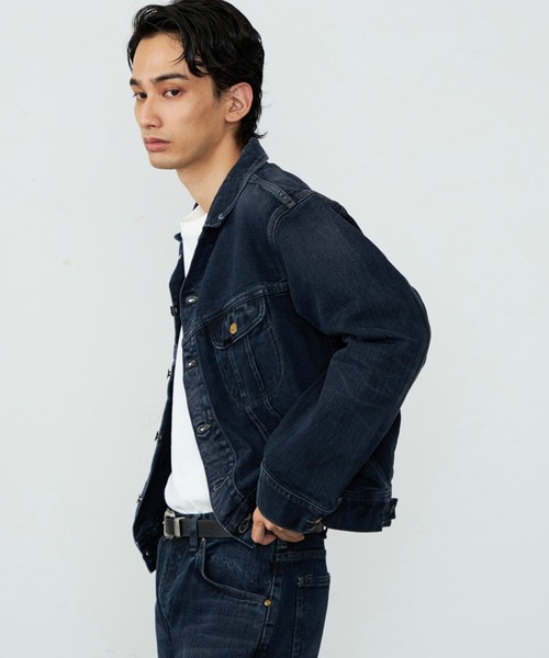 Lee/リー AMERICAN RIDERS 101Jデニムジャケット ブラックオーバーダイ