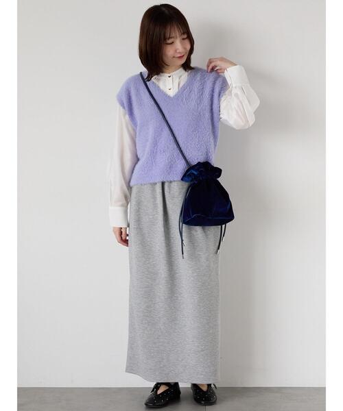 Te chichi TERRASSE（テチチテラス）の「フロントタック入りシアーシャツ（シャツ/ブラウス・レディース・オフホワイト/グレー/イエロー/ネイビー・F）」の19枚目の写真