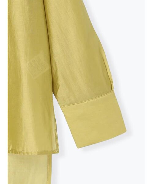 Te chichi TERRASSE（テチチテラス）の「フロントタック入りシアーシャツ（シャツ/ブラウス・レディース・オフホワイト/グレー/イエロー/ネイビー・F）」の11枚目の写真