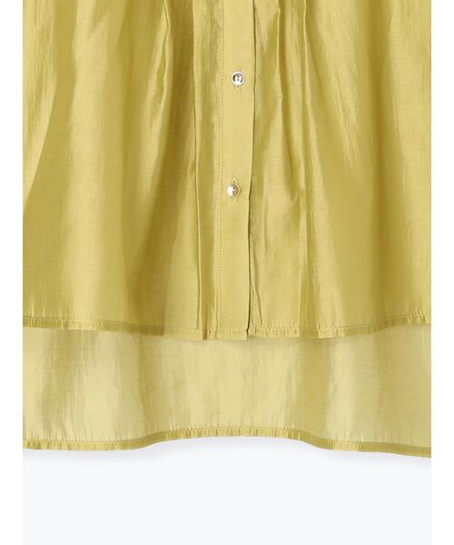 Te chichi TERRASSE（テチチテラス）の「フロントタック入りシアーシャツ（シャツ/ブラウス・レディース・オフホワイト/グレー/イエロー/ネイビー・F）」の12枚目の写真