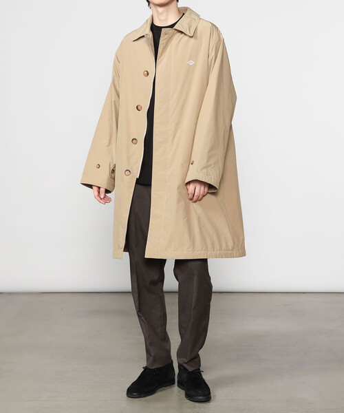 美品 DANTON ナイロン タフタ コート 34 サンドベージュ タグ付き未使用✨DANTON ダントン ナイロンタフタコート ベージュ系 34
