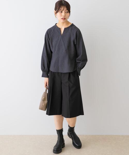 セール】F by ROSSO ハート刺繍2WAYブラウス（シャツ/ブラウス）｜F by