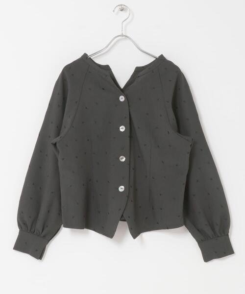 F by ROSSO（エフバイロッソ）の「F by ROSSO　ハート刺繍2WAYブラウス（シャツ/ブラウス・レディース・グレー/ブラウン・FREE）」の9枚目の写真