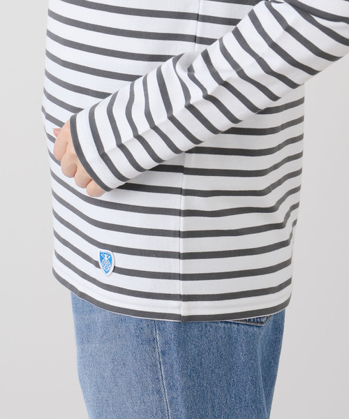 ORCIVAL（オーシバル）の「ORCIVAL/オーシバル BOAT NECK BORDER #ORC0137（Tシャツ/カットソー・レディース・ボルドー/アイボリー・FREE）」の9枚目の写真