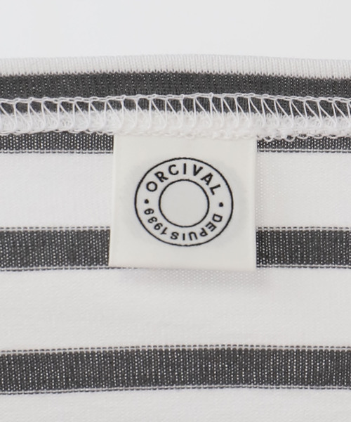 ORCIVAL（オーシバル）の「ORCIVAL/オーシバル BOAT NECK BORDER #ORC0137（Tシャツ/カットソー・レディース・ボルドー/アイボリー・FREE）」の11枚目の写真