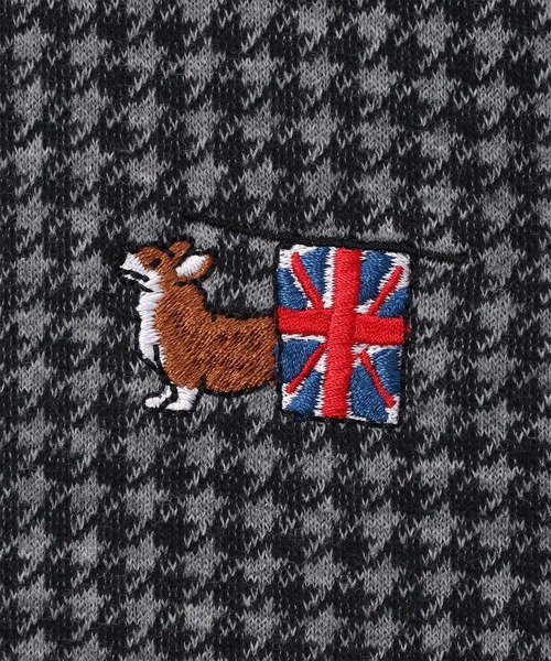 Paul Smith（ポールスミス）の「ハウンドトゥースジャカード ロングスリーブTシャツ【853293 7122A】（Tシャツ/カットソー・メンズ・チャコールグレー/グレー・LARGE/MEDIUM）」の4枚目の写真