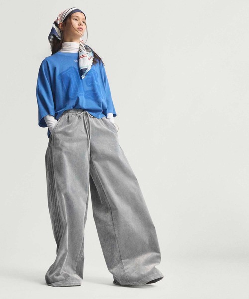 起毛ツイル オーバーサイズド ファイヤーバード トラックパンツ