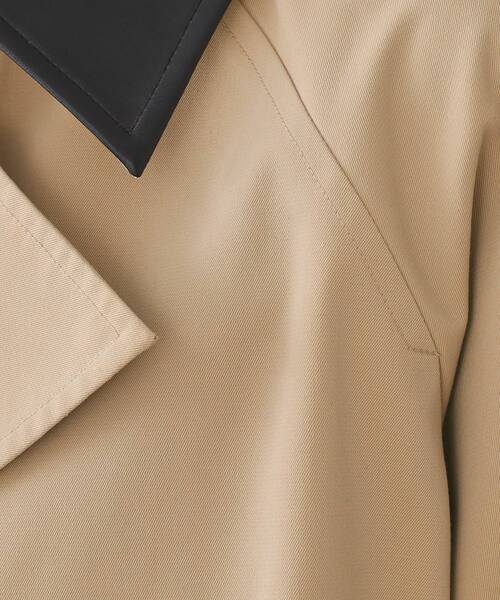 OPAQUE.CLIP(オペークドットクリップ)の「ショートトレンチコート【洗える】(トレンチコート・レディース・ベージュ/ネイビー・36/38/40)」の8枚目の写真