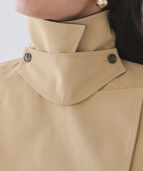 OPAQUE.CLIP(オペークドットクリップ)の「ショートトレンチコート【洗える】(トレンチコート・レディース・ベージュ/ネイビー・36/38/40)」の17枚目の写真