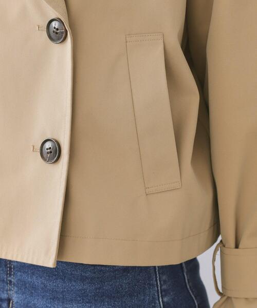 OPAQUE.CLIP(オペークドットクリップ)の「ショートトレンチコート【洗える】(トレンチコート・レディース・ベージュ/ネイビー・36/38/40)」の22枚目の写真