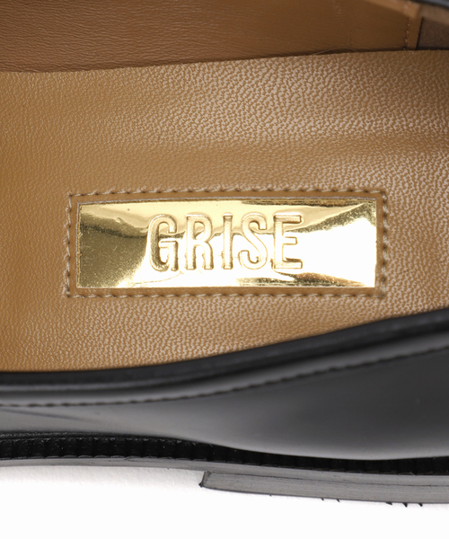 GRISE（グリーズ）の「GRISEレザーギャザーローファー（ローファー・レディース・ブラック/カーキ/ブラウン・22cm/25cm/24.5cm/24cm/23.5cm/23cm/22.5cm）」の17枚目の写真