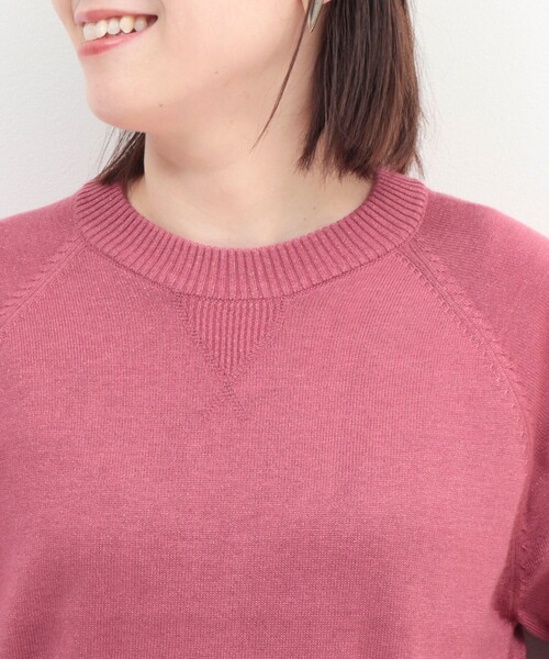 fredy couleur（フレディクルール）の「ラメ混スウェットライクプルオーバーニット（ニット/セーター・レディース・ブラック/ライトグレー/ピンク・38）」の9枚目の写真