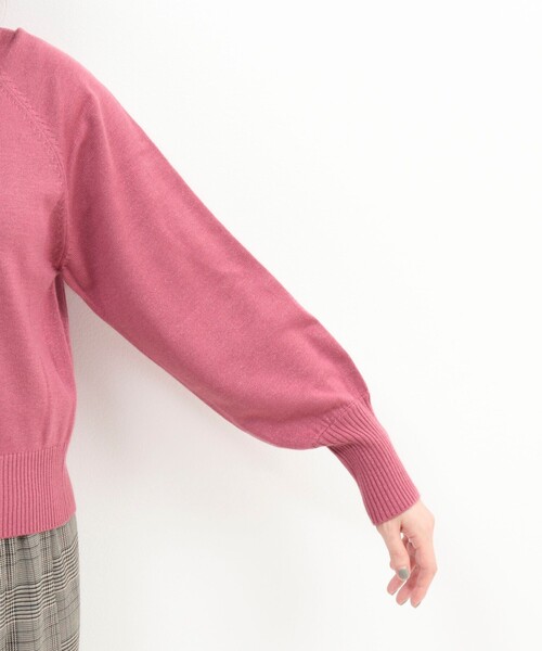 fredy couleur（フレディクルール）の「ラメ混スウェットライクプルオーバーニット（ニット/セーター・レディース・ブラック/ライトグレー/ピンク・38）」の10枚目の写真