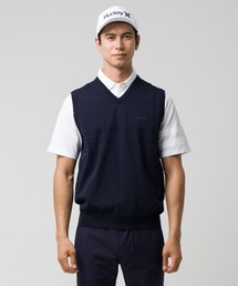 【Hurley/ハーレー】ハイゲージVネックベスト　ゴルフ　ファントム　ストレッチ　吸水速乾　PHANTOM HG VEST