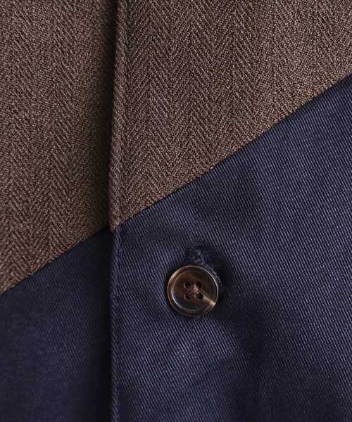 tk.TAKEO KIKUCHI（ティーケータケオキクチ）の「ヘリンボーンカーブスイッチシャツ（シャツ/ブラウス・メンズ・ライトグレー/ブラック/ブラウン系その他・01/02/03）」の9枚目の写真