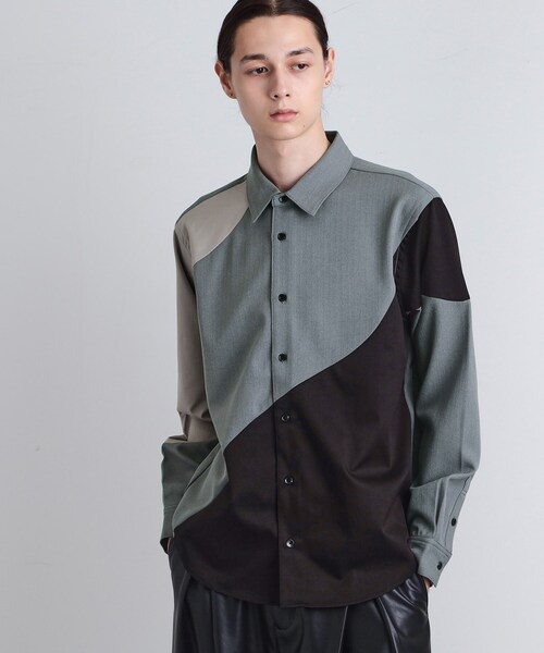 tk.TAKEO KIKUCHI（ティーケータケオキクチ）の「ヘリンボーンカーブスイッチシャツ（シャツ/ブラウス・メンズ・ライトグレー/ブラック/ブラウン系その他・01/02/03）」の13枚目の写真