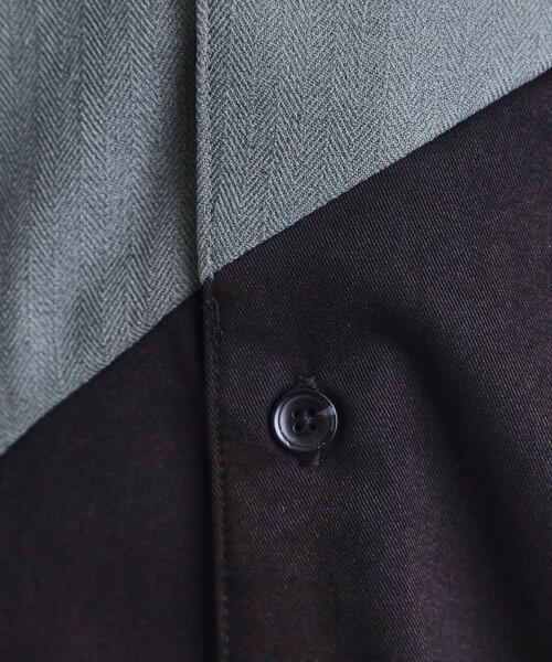 tk.TAKEO KIKUCHI（ティーケータケオキクチ）の「ヘリンボーンカーブスイッチシャツ（シャツ/ブラウス・メンズ・ライトグレー/ブラック/ブラウン系その他・01/02/03）」の16枚目の写真