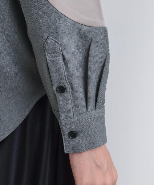 tk.TAKEO KIKUCHI（ティーケータケオキクチ）の「ヘリンボーンカーブスイッチシャツ（シャツ/ブラウス・メンズ・ライトグレー/ブラック/ブラウン系その他・01/02/03）」の22枚目の写真