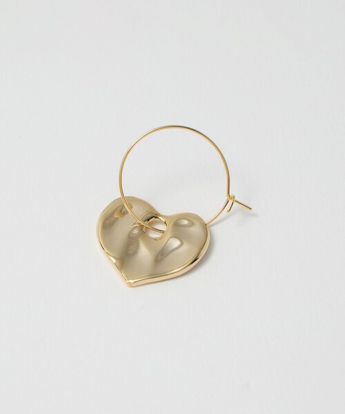 セール】タタキ ハート フープピアス（ピアス（両耳用