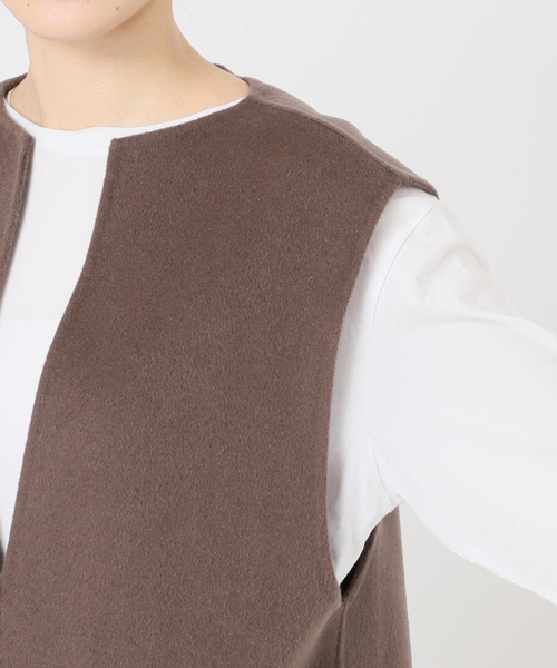 セール】ダブルフェイスVネックベスト（ベスト）｜Spick & Span