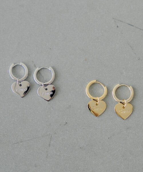 【極美品】CCロゴ ハートフープピアス ハートデザインフープピアス（ピアス（両耳用））｜Chico（チコ）の