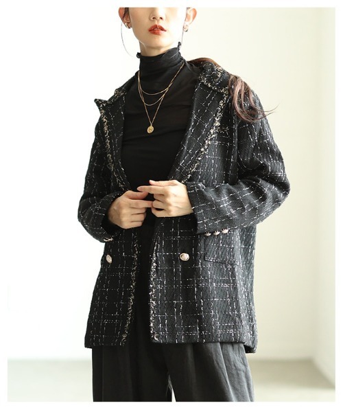 ツイードテーラードジャケット（テーラードジャケット）｜Sawa a la