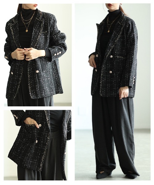 ツイードテーラードジャケット（テーラードジャケット）｜Sawa a la