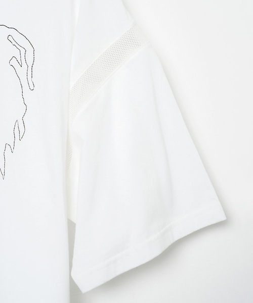 STOF(ストフ)の「ONE-LOVE EMBROI SAMUE T-SHIRT(Tシャツ/カットソー・メンズ・ブラック/ホワイト・S/M)」の8枚目の写真