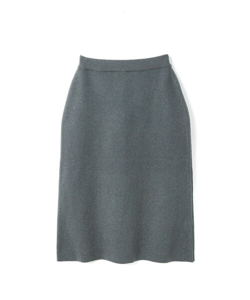 mizuiroind（ミズイロインド）の「mizuiro ind シードステッチAラインスカート（スカート・レディース・ブラック/グレー/カーキ・FREE）」の2枚目の写真