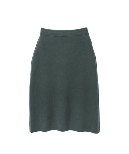 mizuiroind（ミズイロインド）の「mizuiro ind シードステッチAラインスカート（スカート・レディース・ブラック/グレー/カーキ・FREE）」の3枚目の写真