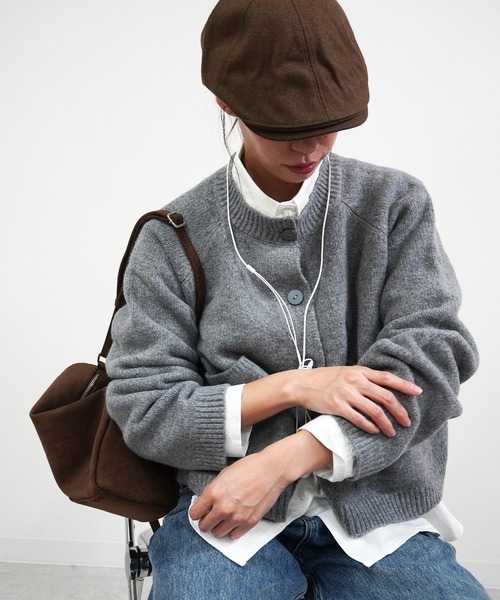 gossara（ゴサラ）の「JK風ヤクタッチCD（カーディガン/ボレロ・レディース・チャコール/ブラウン/ベージュ・FREE）」の11枚目の写真