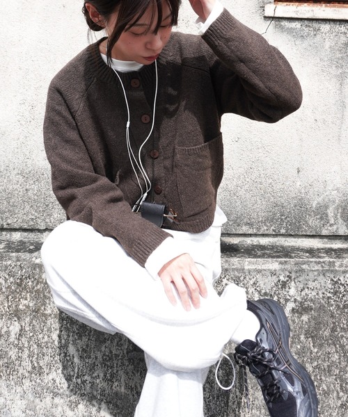 gossara（ゴサラ）の「JK風ヤクタッチCD（カーディガン/ボレロ・レディース・チャコール/ブラウン/ベージュ・FREE）」の7枚目の写真