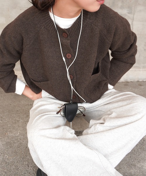 gossara（ゴサラ）の「JK風ヤクタッチCD（カーディガン/ボレロ・レディース・チャコール/ブラウン/ベージュ・FREE）」の5枚目の写真