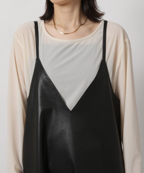 LAKOLE（ラコレ）の「アソートVネックキャミワンピース/604906（ワンピース・レディース・ダークブラウン/その他9・FREE）」の16枚目の写真