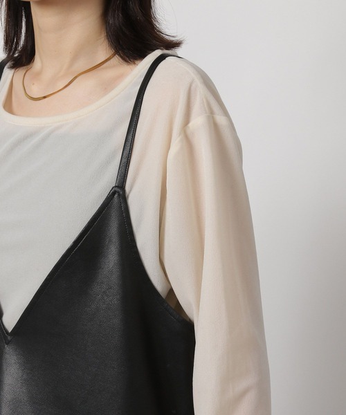 LAKOLE（ラコレ）の「アソートVネックキャミワンピース/604906（ワンピース・レディース・ダークブラウン/その他9・FREE）」の17枚目の写真